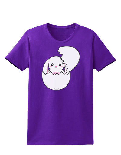 Cute Easter Bunny Hatching Womens Dark T-Shirt by TooLoud-Womens T-Shirt-TooLoud-Purple-X-Small-Davson Sales