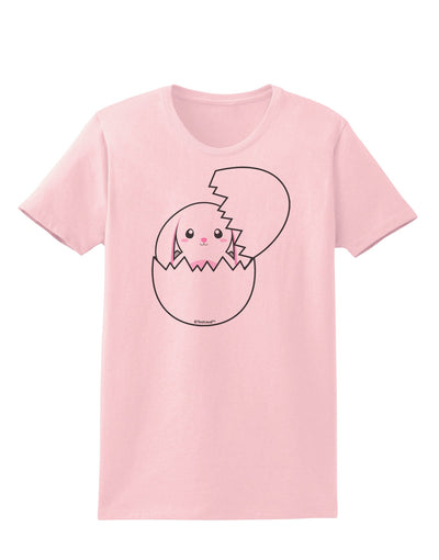 Cute Easter Bunny Hatching Womens T-Shirt by TooLoud-Womens T-Shirt-TooLoud-PalePink-X-Small-Davson Sales