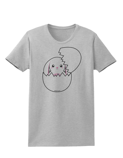 Cute Easter Bunny Hatching Womens T-Shirt by TooLoud-Womens T-Shirt-TooLoud-AshGray-X-Small-Davson Sales