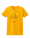 Cute Easter Bunny Hatching Womens T-Shirt by TooLoud-Womens T-Shirt-TooLoud-Gold-X-Small-Davson Sales