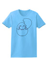 Cute Easter Bunny Hatching Womens T-Shirt by TooLoud-Womens T-Shirt-TooLoud-Aquatic-Blue-X-Small-Davson Sales