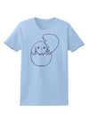 Cute Easter Bunny Hatching Womens T-Shirt by TooLoud-Womens T-Shirt-TooLoud-Light-Blue-X-Small-Davson Sales