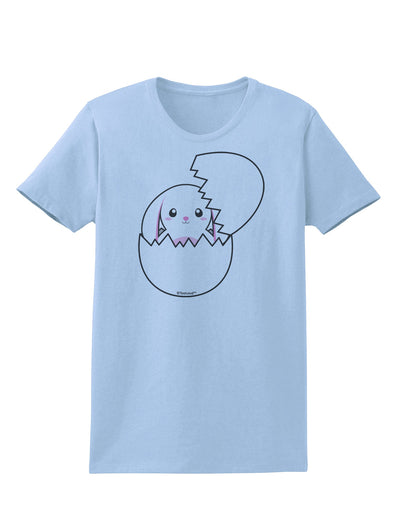 Cute Easter Bunny Hatching Womens T-Shirt by TooLoud-Womens T-Shirt-TooLoud-Light-Blue-X-Small-Davson Sales