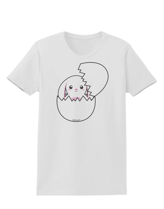 Cute Easter Bunny Hatching Womens T-Shirt by TooLoud-Womens T-Shirt-TooLoud-White-X-Small-Davson Sales