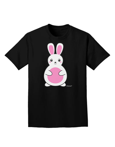 Cute Easter Bunny - Pink Adult Dark T-Shirt by TooLoud-Mens T-Shirt-TooLoud-Black-Small-Davson Sales