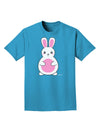 Cute Easter Bunny - Pink Adult Dark T-Shirt by TooLoud-Mens T-Shirt-TooLoud-Turquoise-Small-Davson Sales