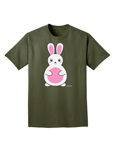 Cute Easter Bunny - Pink Adult Dark T-Shirt by TooLoud-Mens T-Shirt-TooLoud-Military-Green-Small-Davson Sales