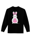 Cute Easter Bunny - Pink Adult Long Sleeve Dark T-Shirt by TooLoud-TooLoud-Black-Small-Davson Sales