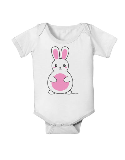 Cute Easter Bunny - Pink Baby Romper Bodysuit by TooLoud-Baby Romper-TooLoud-White-06-Months-Davson Sales