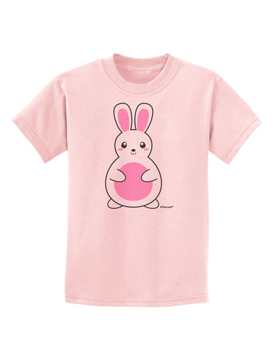 Cute Easter Bunny - Pink Childrens T-Shirt by TooLoud-Childrens T-Shirt-TooLoud-PalePink-X-Small-Davson Sales