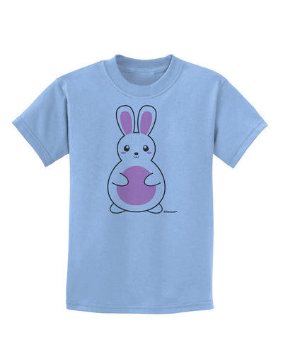 Cute Easter Bunny - Pink Childrens T-Shirt by TooLoud-Childrens T-Shirt-TooLoud-Light-Blue-X-Small-Davson Sales