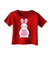 Cute Easter Bunny - Pink Infant T-Shirt Dark by TooLoud-Infant T-Shirt-TooLoud-Red-06-Months-Davson Sales