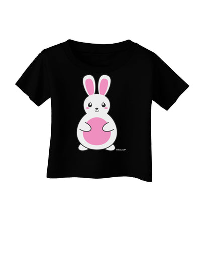 Cute Easter Bunny - Pink Infant T-Shirt Dark by TooLoud-Infant T-Shirt-TooLoud-Black-06-Months-Davson Sales