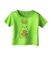 Cute Easter Bunny - Pink Infant T-Shirt by TooLoud-Infant T-Shirt-TooLoud-Lime-Green-06-Months-Davson Sales