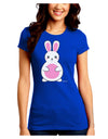 Cute Easter Bunny - Pink Juniors Crew Dark T-Shirt by TooLoud-T-Shirts Juniors Tops-TooLoud-Royal-Blue-Juniors Fitted Small-Davson Sales