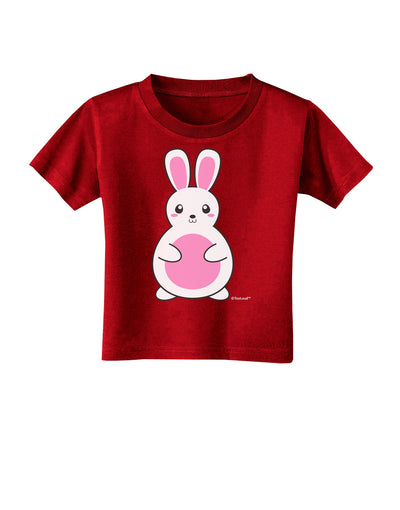 Cute Easter Bunny - Pink Toddler T-Shirt Dark by TooLoud-Toddler T-Shirt-TooLoud-Red-2T-Davson Sales