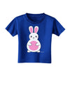 Cute Easter Bunny - Pink Toddler T-Shirt Dark by TooLoud-Toddler T-Shirt-TooLoud-Royal-Blue-2T-Davson Sales