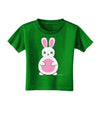 Cute Easter Bunny - Pink Toddler T-Shirt Dark by TooLoud-Toddler T-Shirt-TooLoud-Clover-Green-2T-Davson Sales