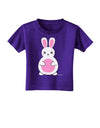 Cute Easter Bunny - Pink Toddler T-Shirt Dark by TooLoud-Toddler T-Shirt-TooLoud-Purple-2T-Davson Sales