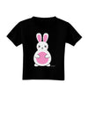 Cute Easter Bunny - Pink Toddler T-Shirt Dark by TooLoud-Toddler T-Shirt-TooLoud-Black-2T-Davson Sales
