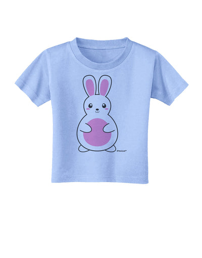 Cute Easter Bunny - Pink Toddler T-Shirt by TooLoud-Toddler T-Shirt-TooLoud-Aquatic-Blue-2T-Davson Sales