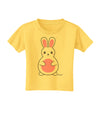 Cute Easter Bunny - Pink Toddler T-Shirt by TooLoud-Toddler T-Shirt-TooLoud-Yellow-2T-Davson Sales