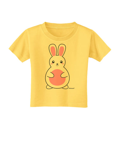 Cute Easter Bunny - Pink Toddler T-Shirt by TooLoud-Toddler T-Shirt-TooLoud-Yellow-2T-Davson Sales