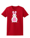 Cute Easter Bunny - Pink Womens Dark T-Shirt by TooLoud-Womens T-Shirt-TooLoud-Red-X-Small-Davson Sales