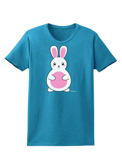 Cute Easter Bunny - Pink Womens Dark T-Shirt by TooLoud-Womens T-Shirt-TooLoud-Turquoise-X-Small-Davson Sales