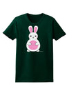 Cute Easter Bunny - Pink Womens Dark T-Shirt by TooLoud-Womens T-Shirt-TooLoud-Forest-Green-Small-Davson Sales