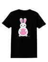 Cute Easter Bunny - Pink Womens Dark T-Shirt by TooLoud-Womens T-Shirt-TooLoud-Black-X-Small-Davson Sales