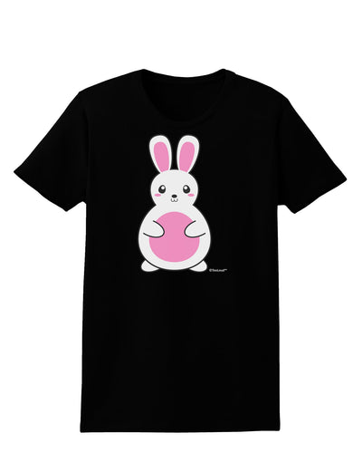 Cute Easter Bunny - Pink Womens Dark T-Shirt by TooLoud-Womens T-Shirt-TooLoud-Black-X-Small-Davson Sales