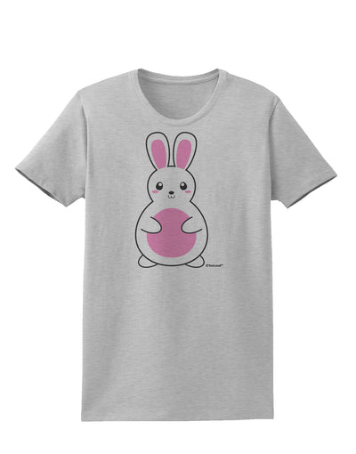 Cute Easter Bunny - Pink Womens T-Shirt by TooLoud-Womens T-Shirt-TooLoud-AshGray-X-Small-Davson Sales
