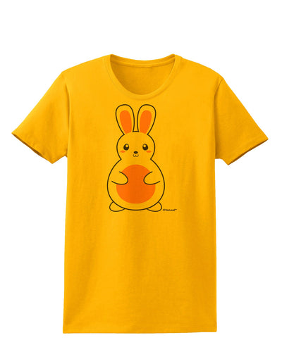 Cute Easter Bunny - Pink Womens T-Shirt by TooLoud-Womens T-Shirt-TooLoud-Gold-X-Small-Davson Sales