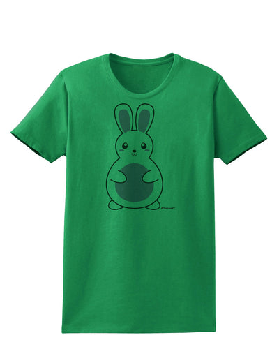 Cute Easter Bunny - Pink Womens T-Shirt by TooLoud-Womens T-Shirt-TooLoud-Kelly-Green-X-Small-Davson Sales