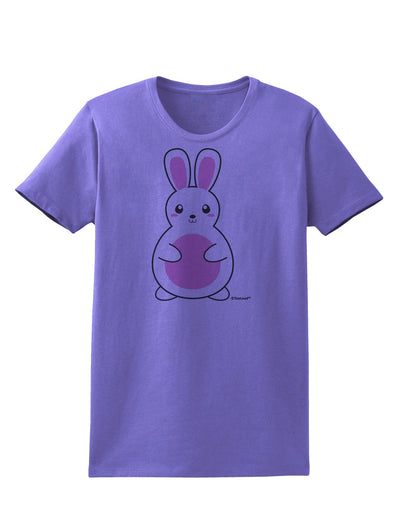 Cute Easter Bunny - Pink Womens T-Shirt by TooLoud-Womens T-Shirt-TooLoud-Violet-X-Small-Davson Sales