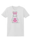 Cute Easter Bunny - Pink Womens T-Shirt by TooLoud-Womens T-Shirt-TooLoud-White-X-Small-Davson Sales
