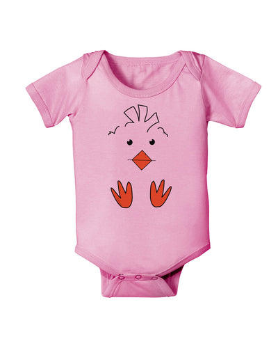 Cute Easter Chick Face Baby Romper Bodysuit Candy Pink 18 Months Toolo
