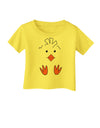 Cute Easter Chick Face Infant T-Shirt-Infant T-Shirt-TooLoud-Yellow-06-Months-Davson Sales