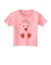 Cute Easter Chick Face Toddler T-Shirt Candy Pink 4T Tooloud