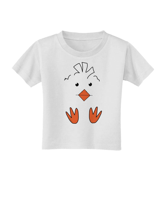 Cute Easter Chick Face Toddler T-Shirt-Toddler T-shirt-TooLoud-White-2T-Davson Sales