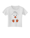 Cute Easter Chick Face Toddler T-Shirt-Toddler T-shirt-TooLoud-White-2T-Davson Sales