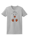 Cute Easter Chick Face Womens T-Shirt AshGray 4XL Tooloud