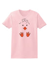 Cute Easter Chick Face Womens T-Shirt Pale Pink 4XL Tooloud