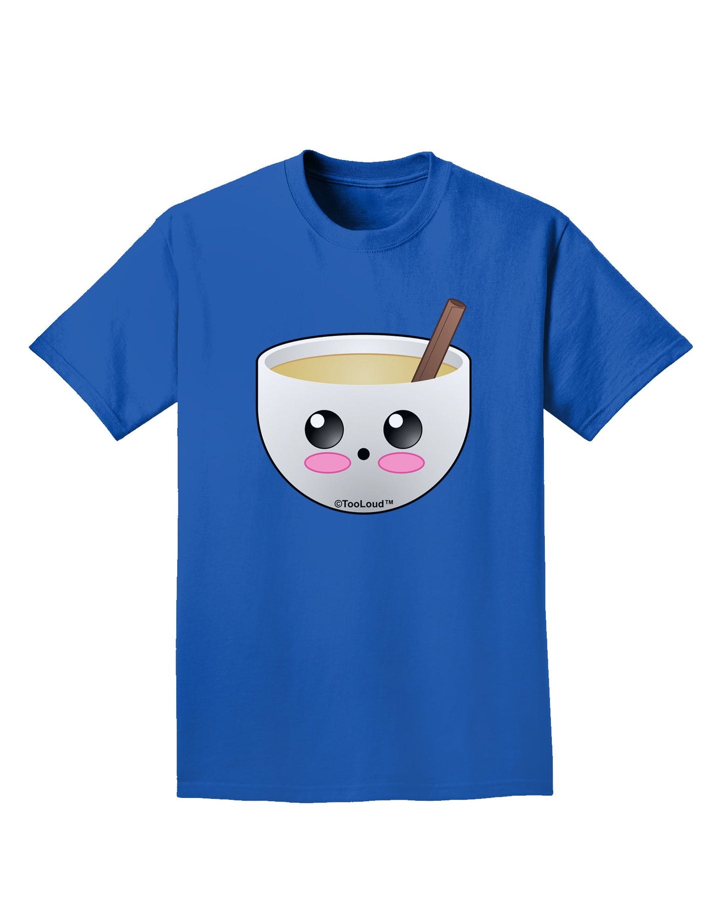 Cute Egg Nog Design - Adult Dark T-Shirt by TooLoud-Mens T-Shirt-TooLoud-Royal-Blue-Small-Davson Sales