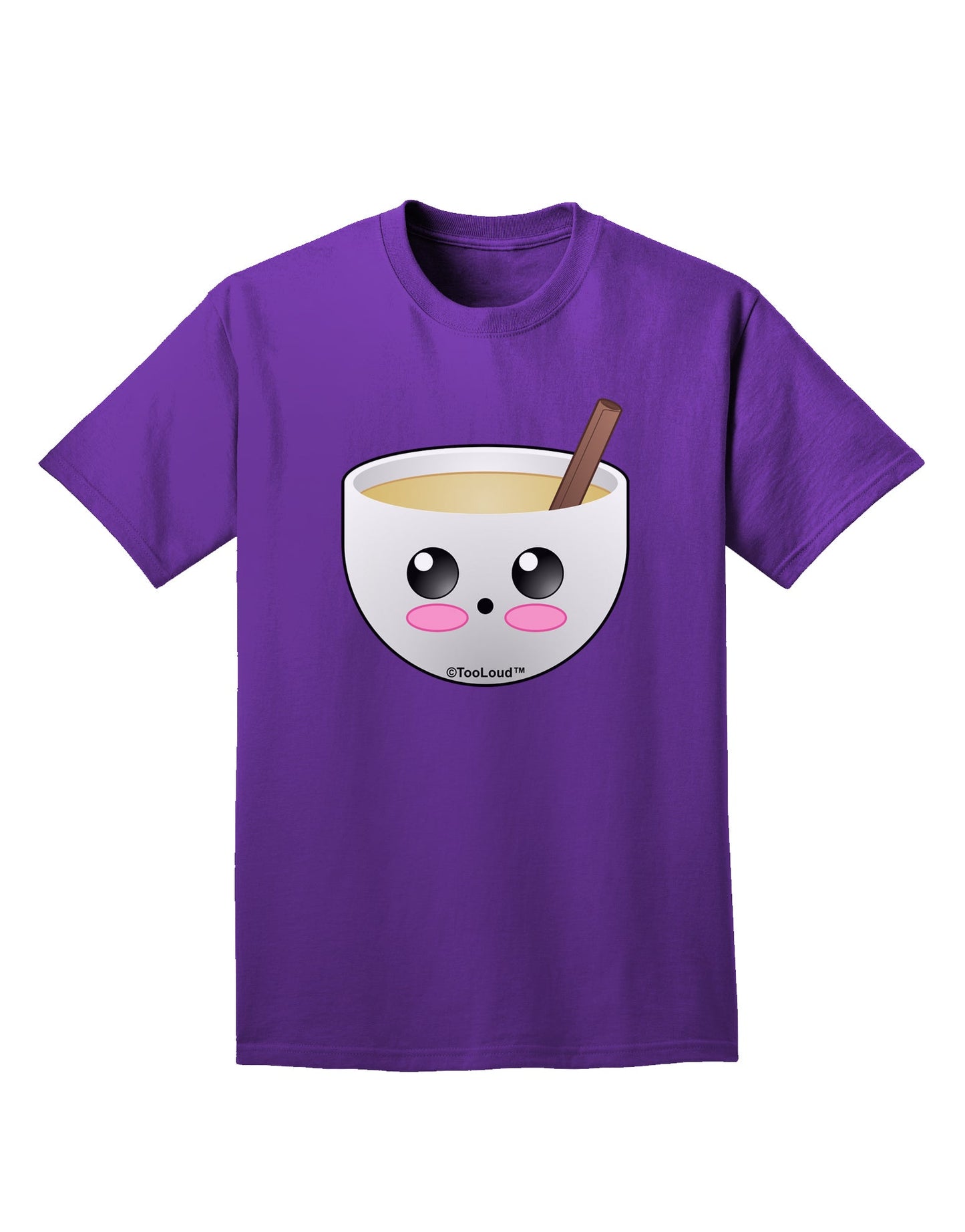 Cute Egg Nog Design - Adult Dark T-Shirt by TooLoud-Mens T-Shirt-TooLoud-Purple-Small-Davson Sales