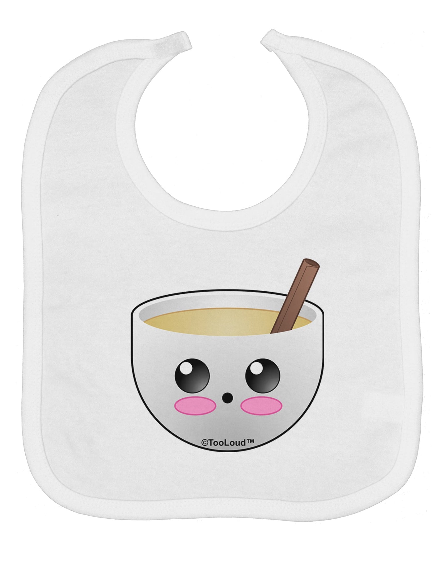 Cute Egg Nog Design - Baby Bib by TooLoud