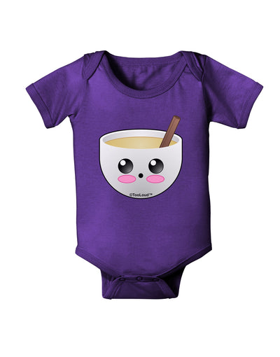 Cute Egg Nog Design - Baby Romper Bodysuit Dark by TooLoud-Baby Romper-TooLoud-Purple-06-Months-Davson Sales