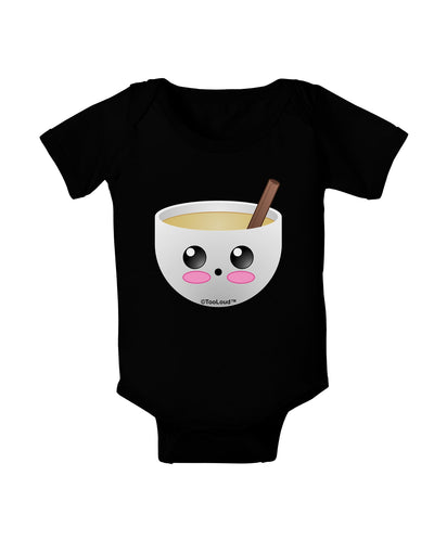 Cute Egg Nog Design - Baby Romper Bodysuit Dark by TooLoud-Baby Romper-TooLoud-Black-06-Months-Davson Sales