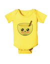 Cute Egg Nog Design - Baby Romper Bodysuit by TooLoud-Baby Romper-TooLoud-Yellow-06-Months-Davson Sales